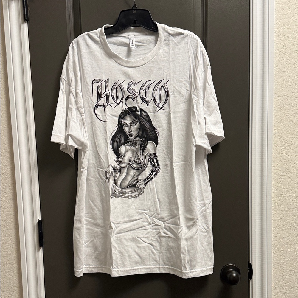 American Apparel White Graphic Tee